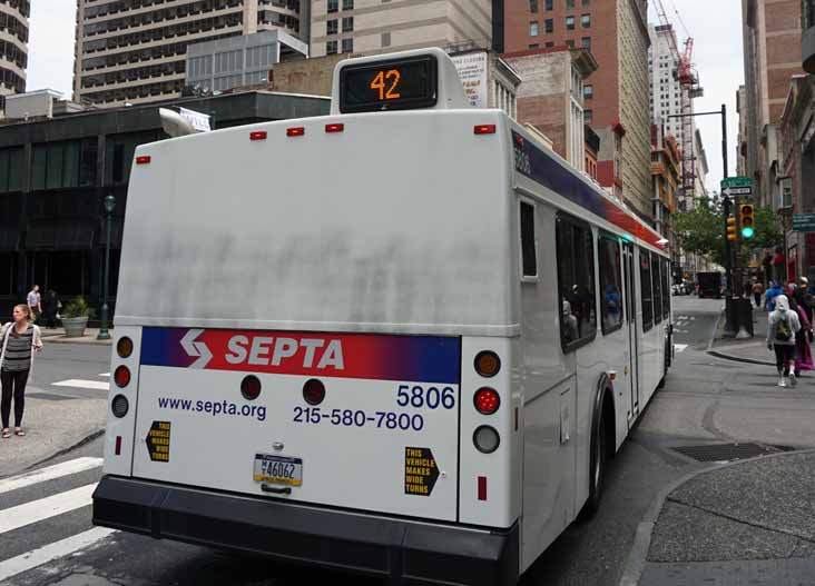 SEPTA New Flyer D40LF 5806